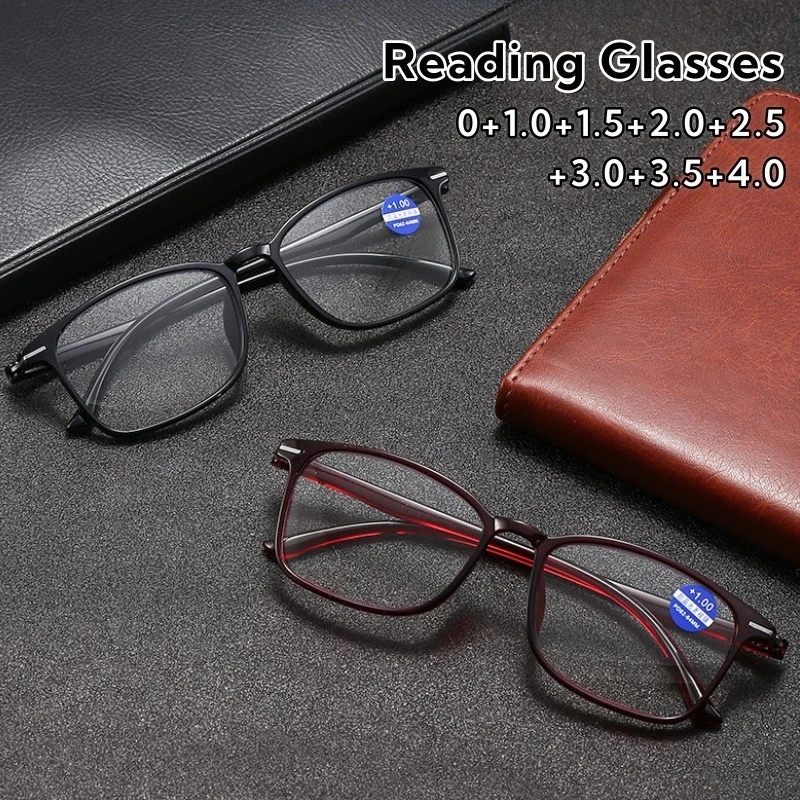 

Classic TR90 Fashionable Anti-blue Light Reading Glasses Light and Flexible HD Eye Protection Unisex Eyeglasses 0 To +4.0