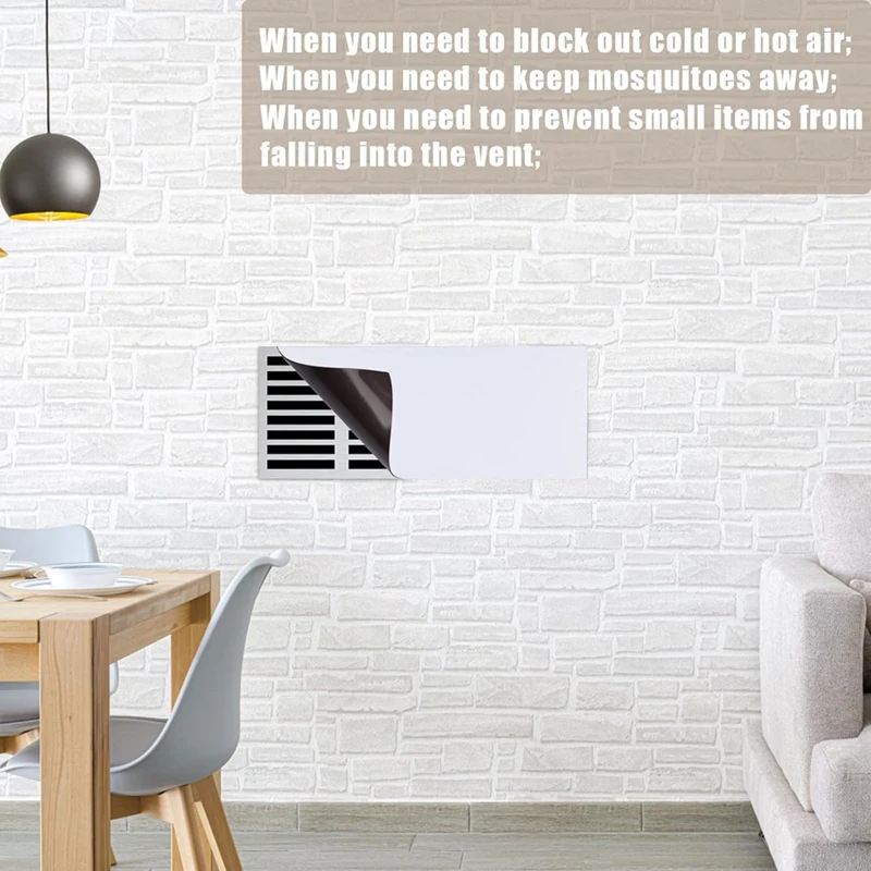 2Pcs Vent Covers (12X5.5 Inch) & 2Pcs Vent Mesh Covers (10X4 Inch), For Ceiling Floor For Home Floor Ceiling Walls