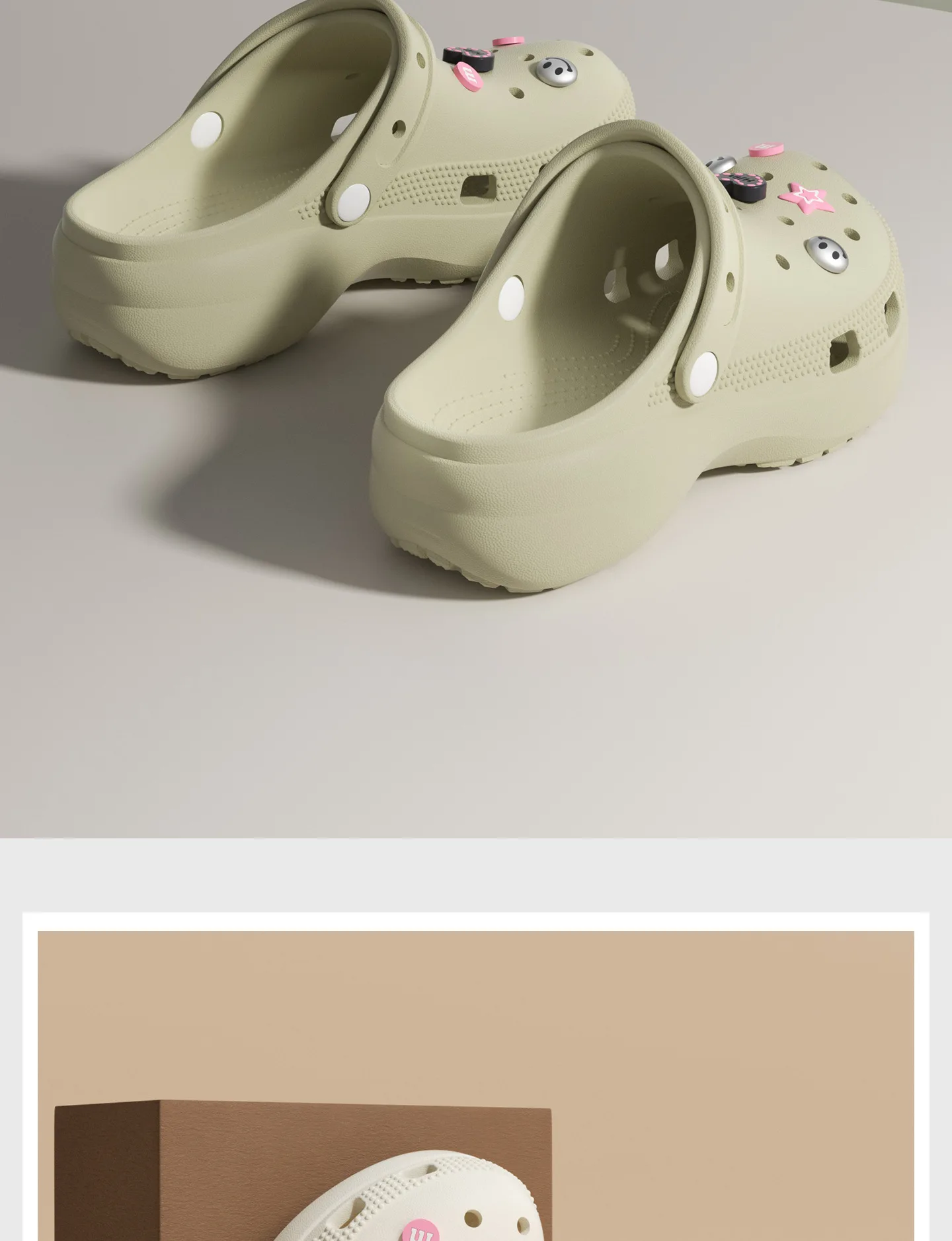 2026 New Arrival Women's Hole Shoe Summer Beach Casual EVA Outdoor Thick Bottom Versatile Anti-slip Heightening Cute Accessory view 4