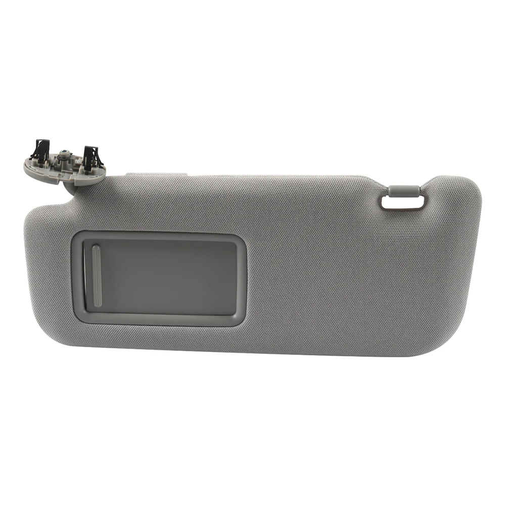 

Левый солнцезащитный козырек водителя с зеркалом для Toyota Corolla 2007 2013, номер OEM 74320 02711 E0 ABS и тканевый материал