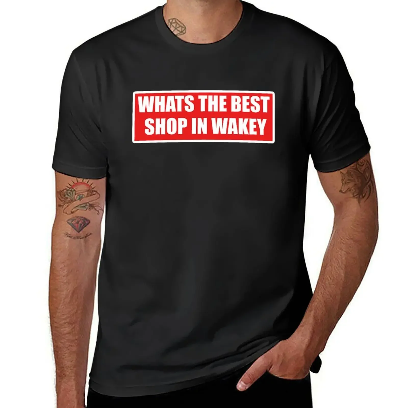 WHATS THE BEST SHOP IN WAKEY 2 T-Shirt anime tshirt oversized shirts graphic tees vintage t shirts shirts men graphic