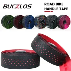 BUCKLOS Soft PU EVA Bicycle Handlebar Strap Anti-Slip Shock Absorption Road Bike Handle Bar Tape Waterproof Wrap Tape End Plugs