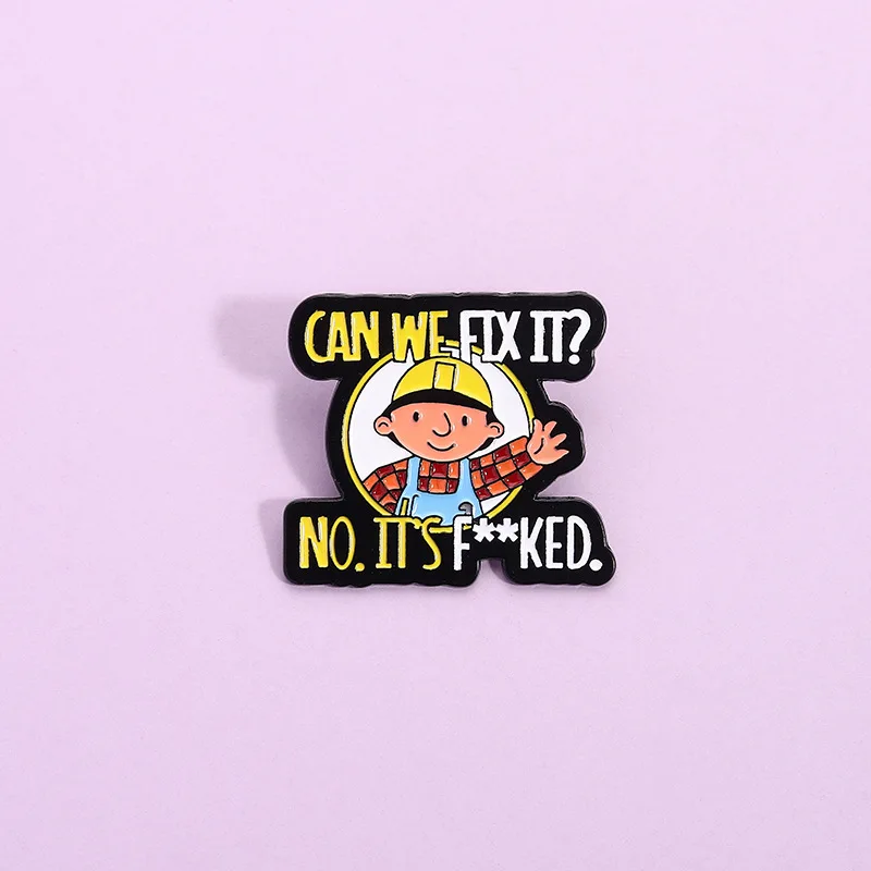 

Fun Character Alphabet Badge Enamel Pins little boy style Cartoon Brooches Collar Lapel Fashion Jewelry Accessories Gift ﻿