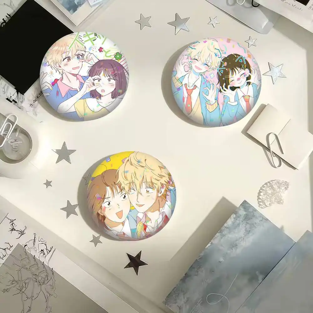 Anime S-Skip and Loafer  25 32 44 58 75mm Badges Personalized Round Brooches Pins Accessory Gift