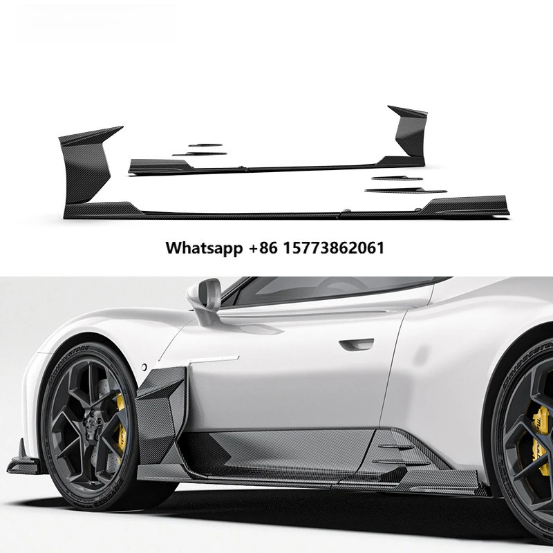 Dry Carbon Fiber Body Kit Side Skirts Spoiler for MC20