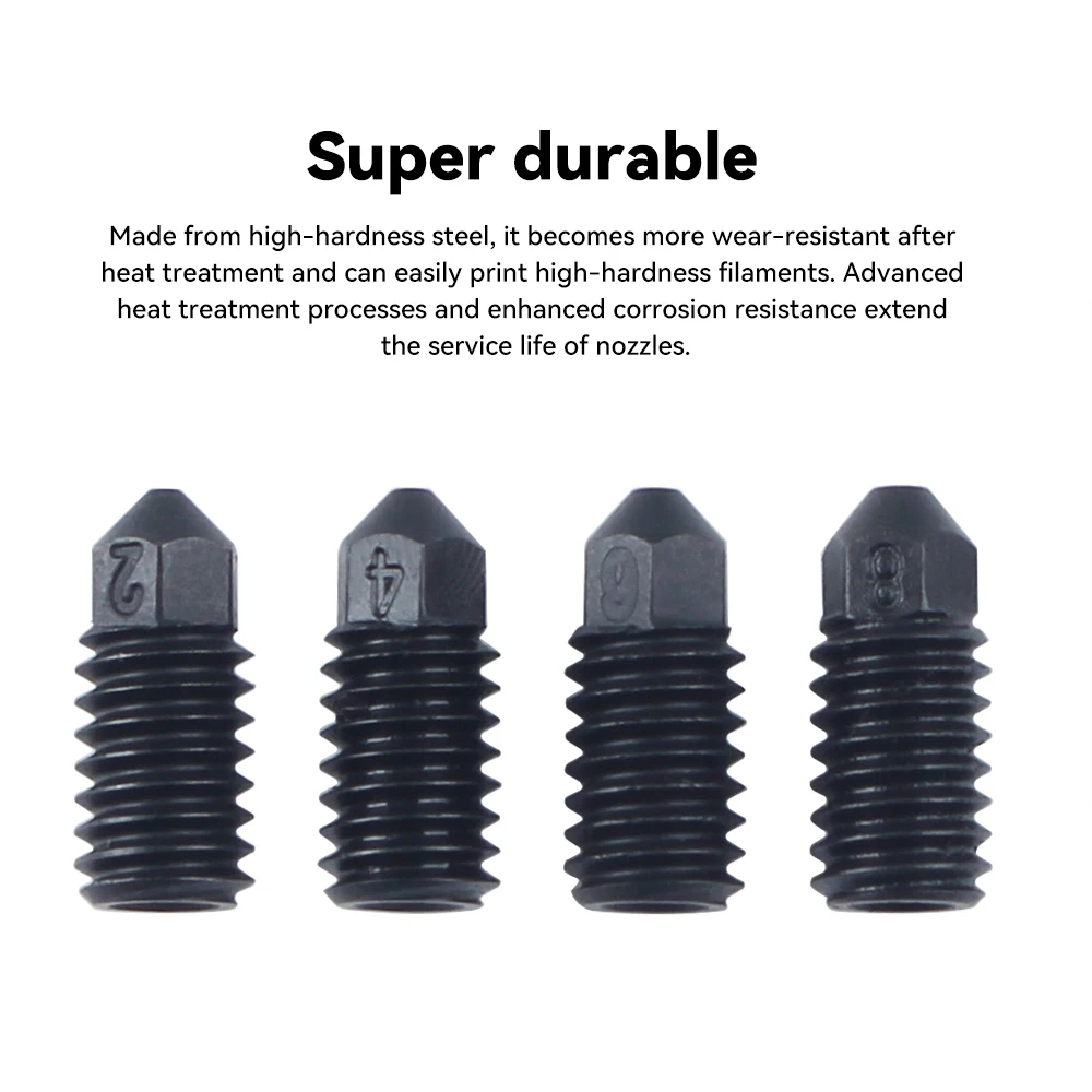 

Toaiot Hotend Nozzles For Creality Ender 5 Max Hardened Steel Nozzle 0.4 0.6 0.8mm 450℃ Harden Extruder for Ender5 MAX