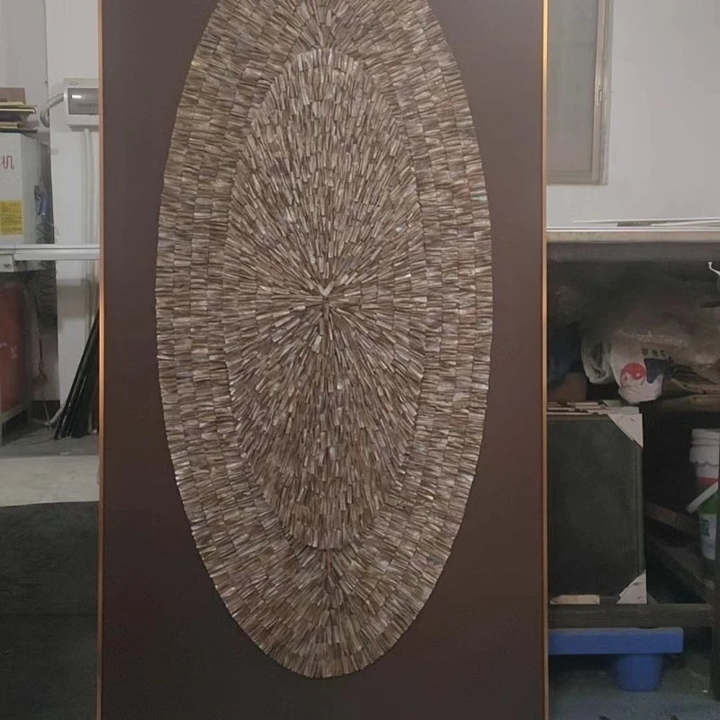 Shell modern entrance physical decoration painting living room corridor high-end wall hanging painting