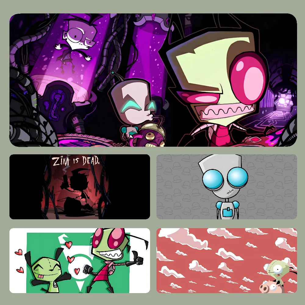 

I-Invader Z-Zim Mousepad Large Computer Gaming Accessories MousePads Desk Mats Anti-slip Laptop Soft Mouse Pad