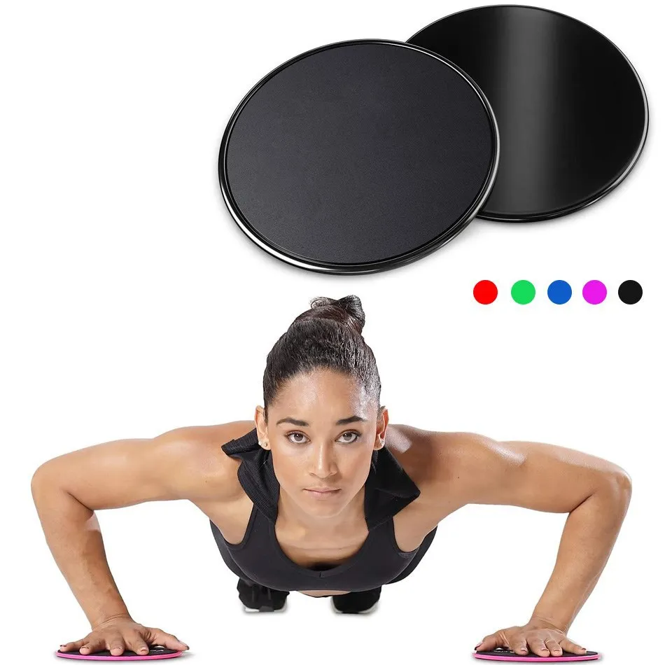 WorthWhile 1 Set Gym Fitness Core Sliders Gear On Carpet Hardwood Floors Home Abdominal Exercise Equipment Workout Accessories