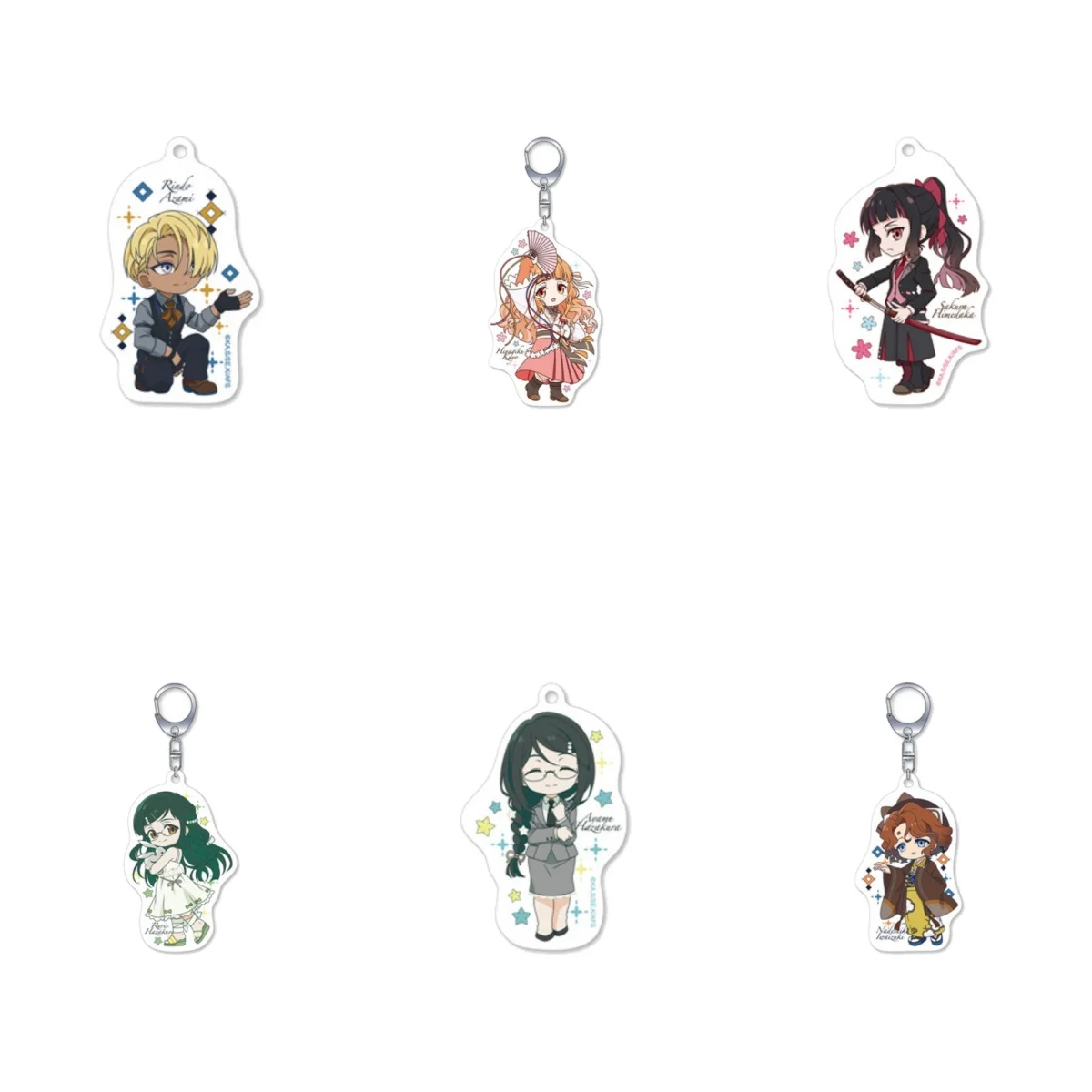 6CM NEW Anime Agents of the Four Seasons Acrylic Keychain Model Cosplay Charm Characters Ornament Accessories Goods Gifts
