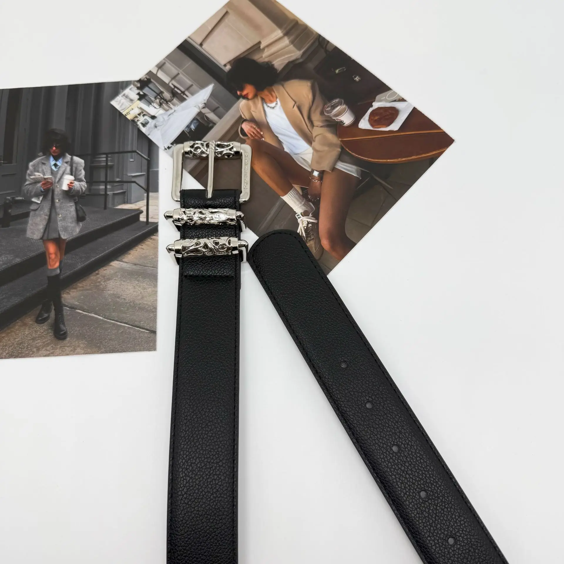 Cintura in pelle PU di marca di design di lusso per uomo donna cinturino in vita con fibbia in lega jeans femminili cintura per pantaloni