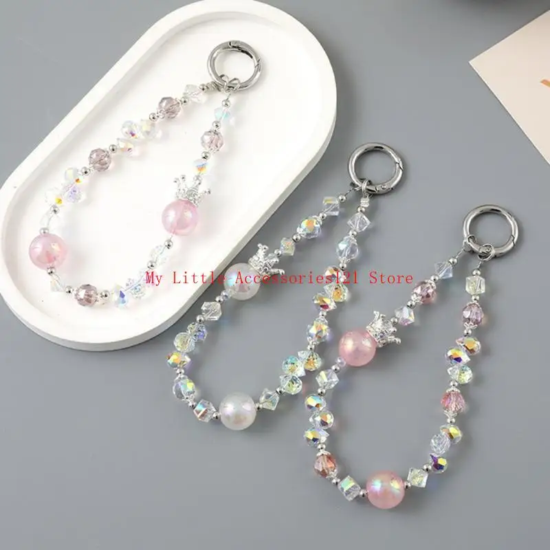 Beaded Phone Strap, Multipurpose Mobile Decoration Trendsetting Beaded Phone Cord for Smartphones Daily Travel Use