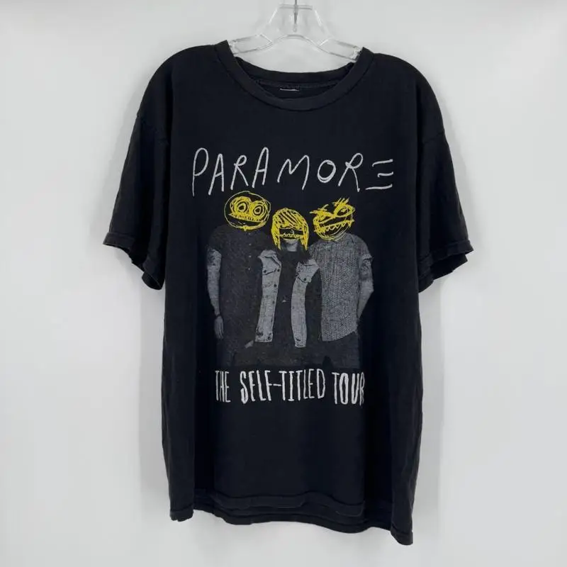 

Мужская черная концертная футболка с графическим принтом Paramore The Self Titled Tour 2013, черная