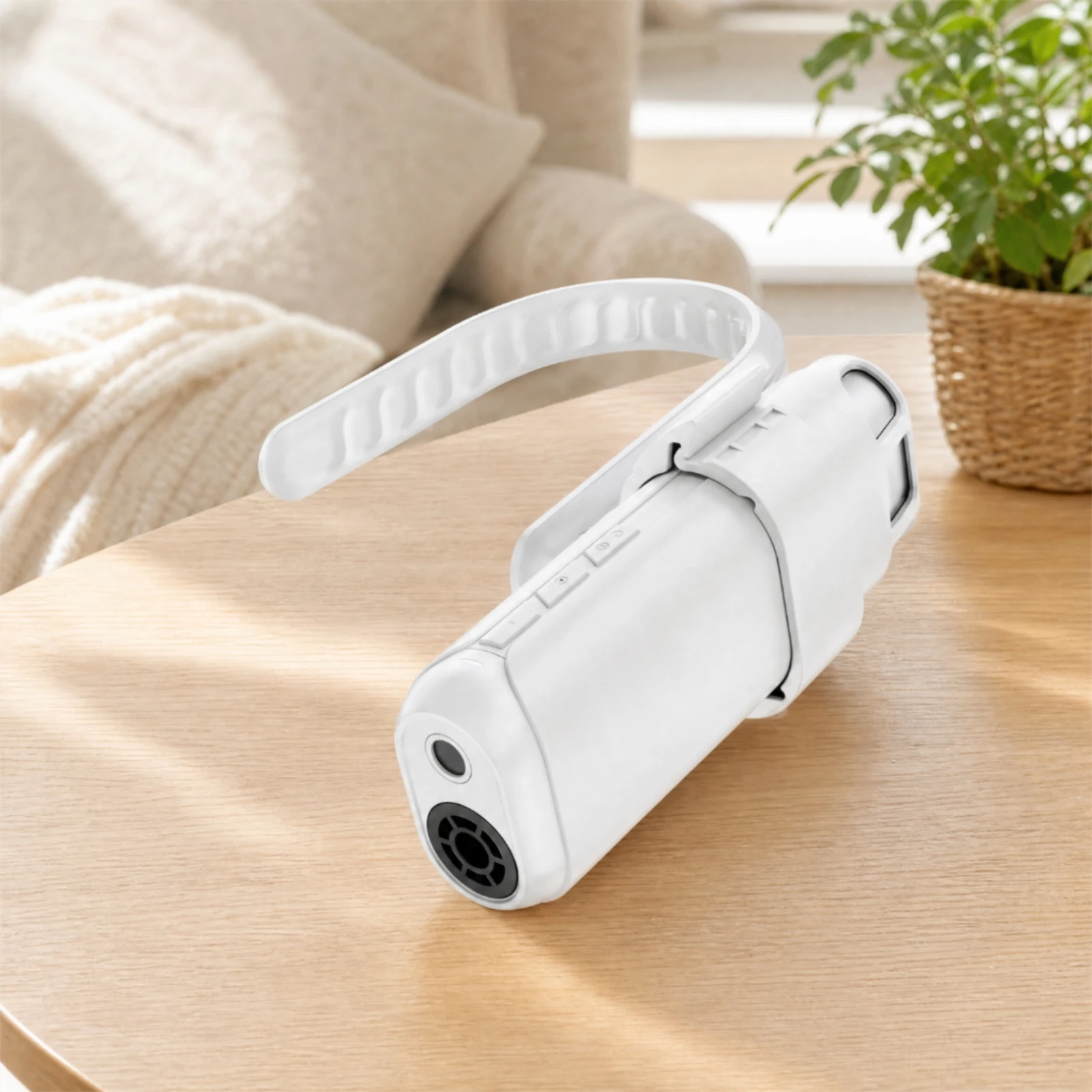 Neck-Worn Pet Dryer Variable-Speed Handheld Pet Dryer with Adjustable Strap Overheating Protection Temperature Control