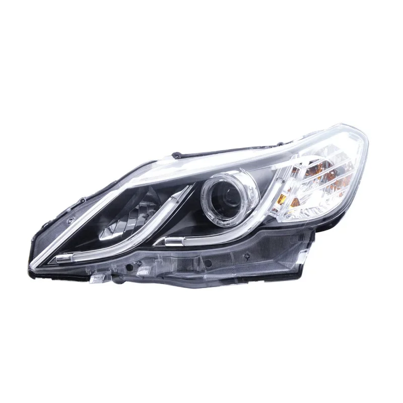 2010-2013 Car Lights For  New REIZ Headlamp Assembly MARK X LED Daytime Running Lamp Angel Eye Lens Xenon