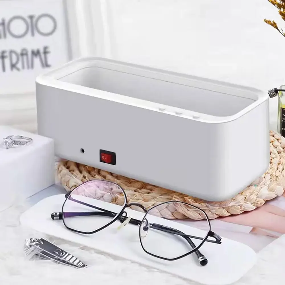 Ultrasonic Cleaner Washer USB Portable Jewelry Necklace Glasses Cleaning Box