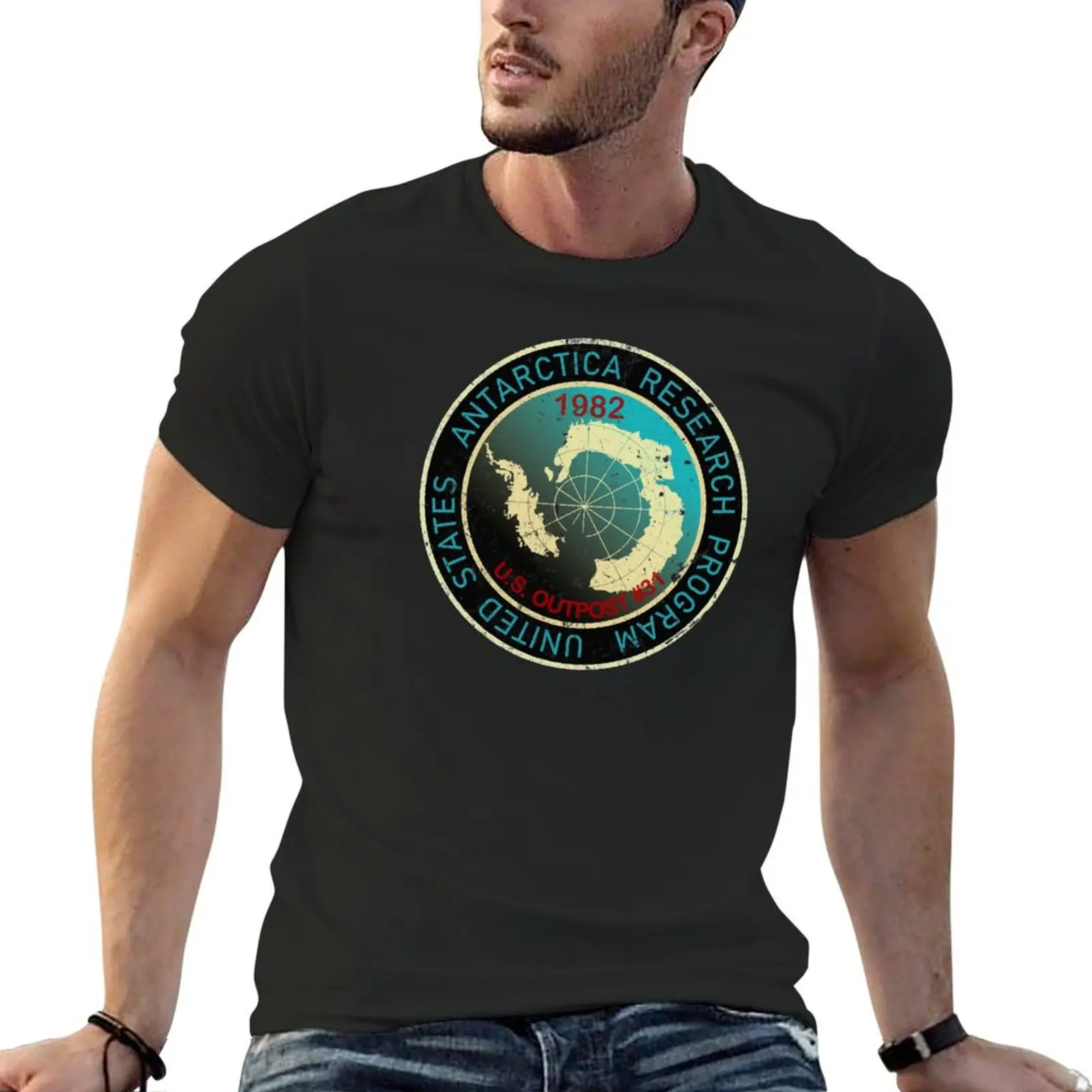 

The Thing Antarctica Research Program Outpost 31 T-Shirt custom t shirt customs blacks slim fit t shirts for men