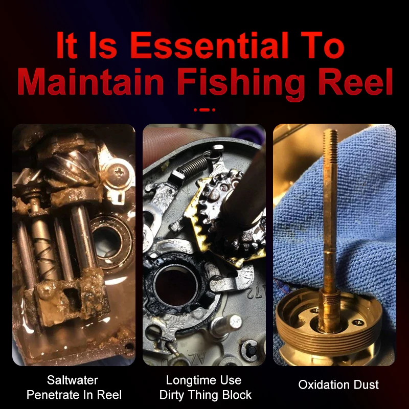 المملكة الصيد بكرة الشحوم تحمل زيوت التشحيم واقية النفط الغزل الصب الصيد بكرة صيانة النفط صيد السمك أداة