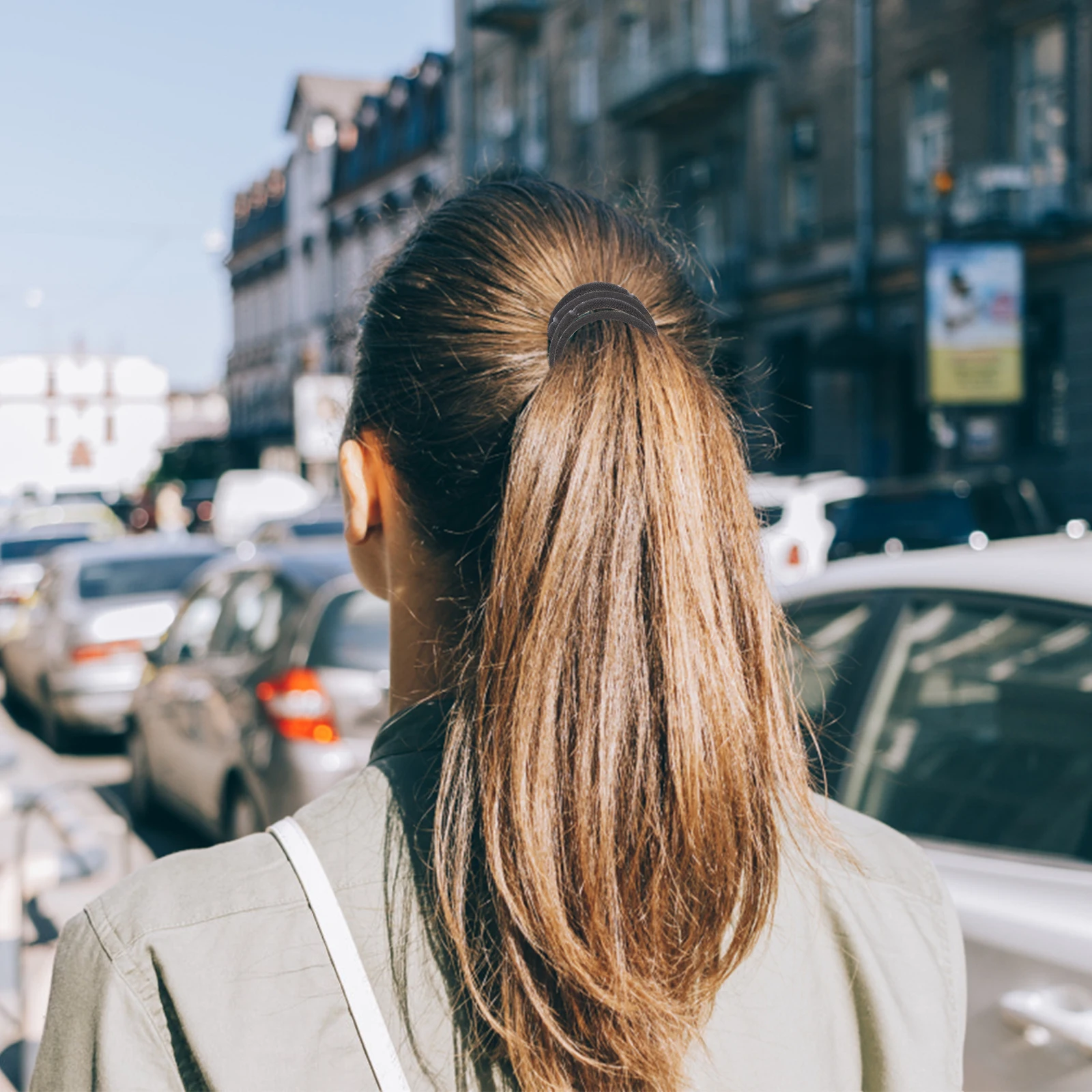 

100Pcs High Elastic Hair Ties Strong Durable Ponytail Holders for Office School Daily Use Women Hair Bands Ponytail Holders