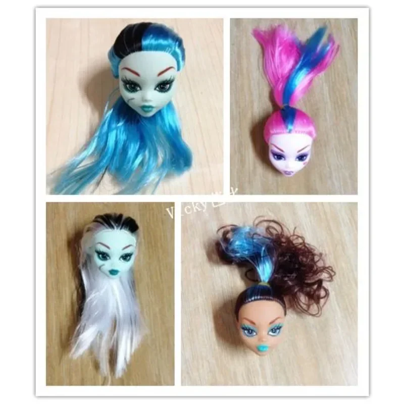

Monstering High Doll Head High Quality Fasion Monster Doll Draculaura Clawdeen Wolf Frankie Stein Rare Face Collection Doll Head