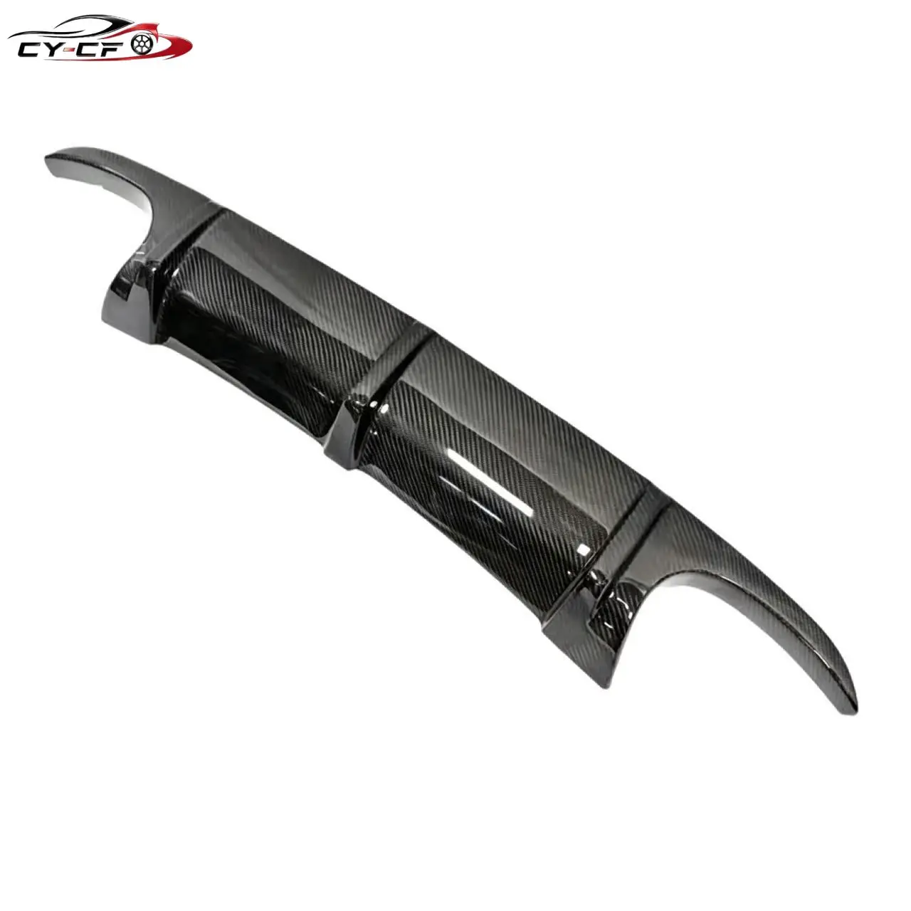 Suitable for 2003-2006 Mercedes-Benz SL Class R230 SL55 Upgraded Carbon Fiber Rear Lip and Rear Diffuser - view 5