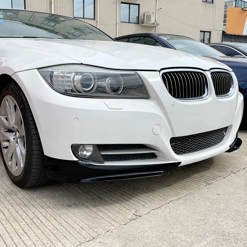 E90 E91 LCI Facelift  Car Front Bumper Lip Spoiler Splitter Canard Lip Diffuser For BMW 3 Series 325i 330i 2007-2012 Body Kit