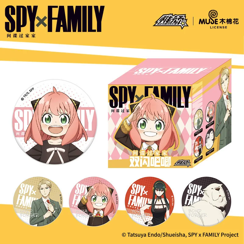 

Anime Spy×Family Anya Forger Tinplate Brooch Lapel Backpack Badge Accessories Pin Itabag Decorative Pins Badges Blind Box Gift