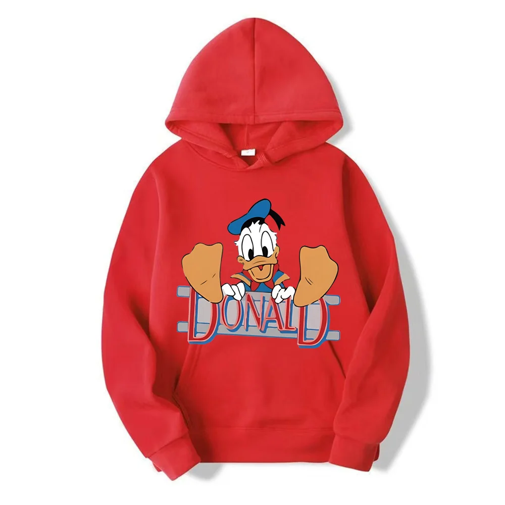 Sudadera con capucha de dibujos animados de Disney Paperinik para mujer, sudaderas con capucha de manga larga, suéter informal para mujer, ropa para mujer