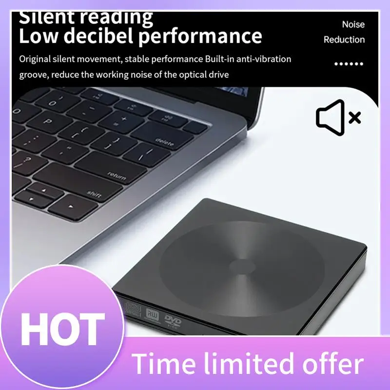 

ABFN-DVD Внешний USB3.0-считыватель CD-плеер, записывающее оптические диски для ПК, ноутбука, ноутбука