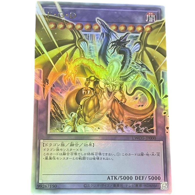 Yu-Gi-Oh! Carte Flash Dragon à Cinq Têtes Rd Version Japonaise, Figurines d'Action de Bricolage, Collection de Jeux Animés, Cadeaux pour Ami