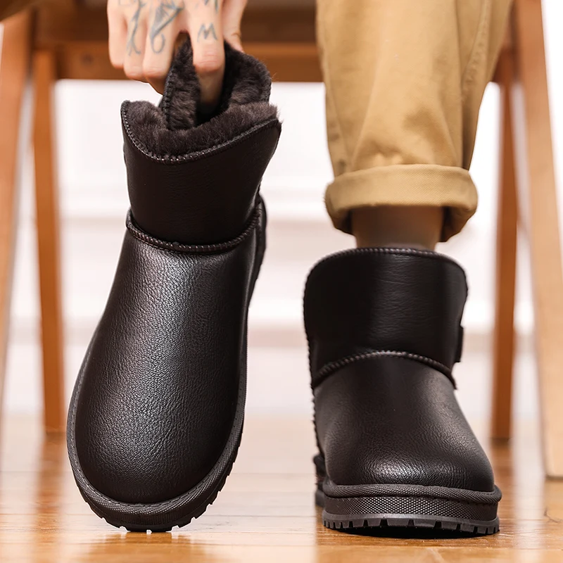 

New winter men's thick-soled snow-weather sports shoes - anti-slip and comfortable snow-weather casual sports shoes