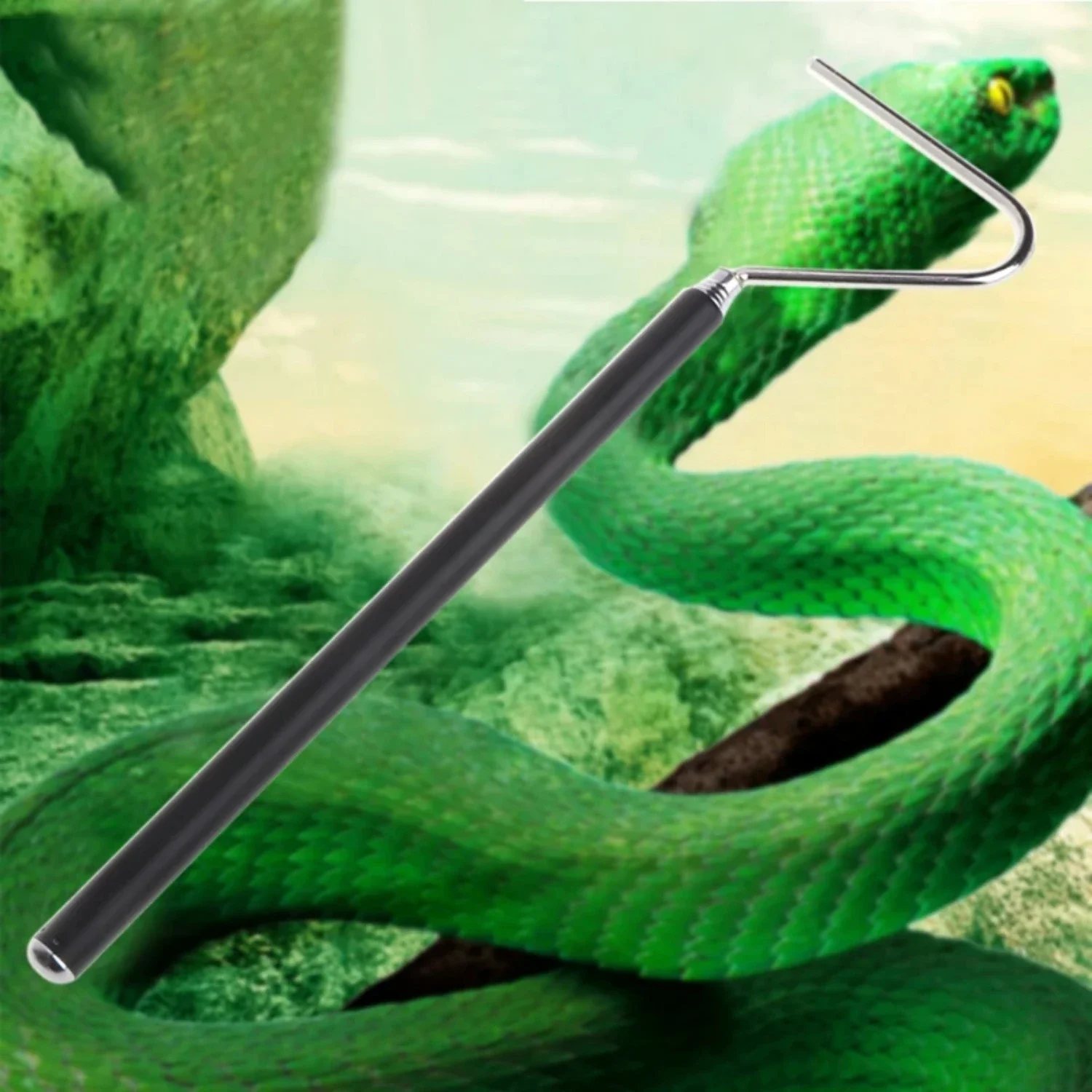 Upgrade your reptile handling experience with this high-quality ergonomic snake hook. This premium tool has been expertly design