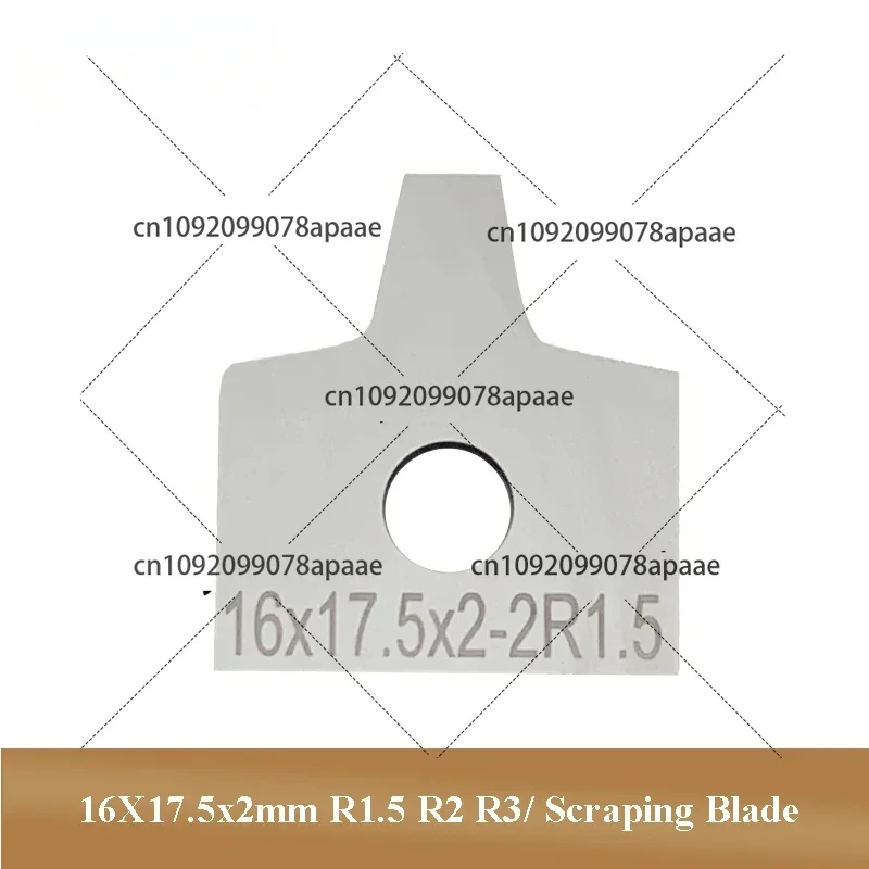 10pcs Scraping Blade Woodworking Tools Knives Scraper for Edge Banding Machine 16x17.5x2-2R1/1.5/2/3