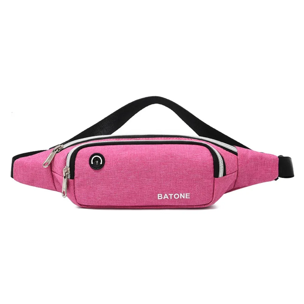 Casual Oxford Cloth Sports Waist Bag 6 Colors Multi-compartment Women's Chest Bags Multifunctional Mobile Phone Bag Unisex