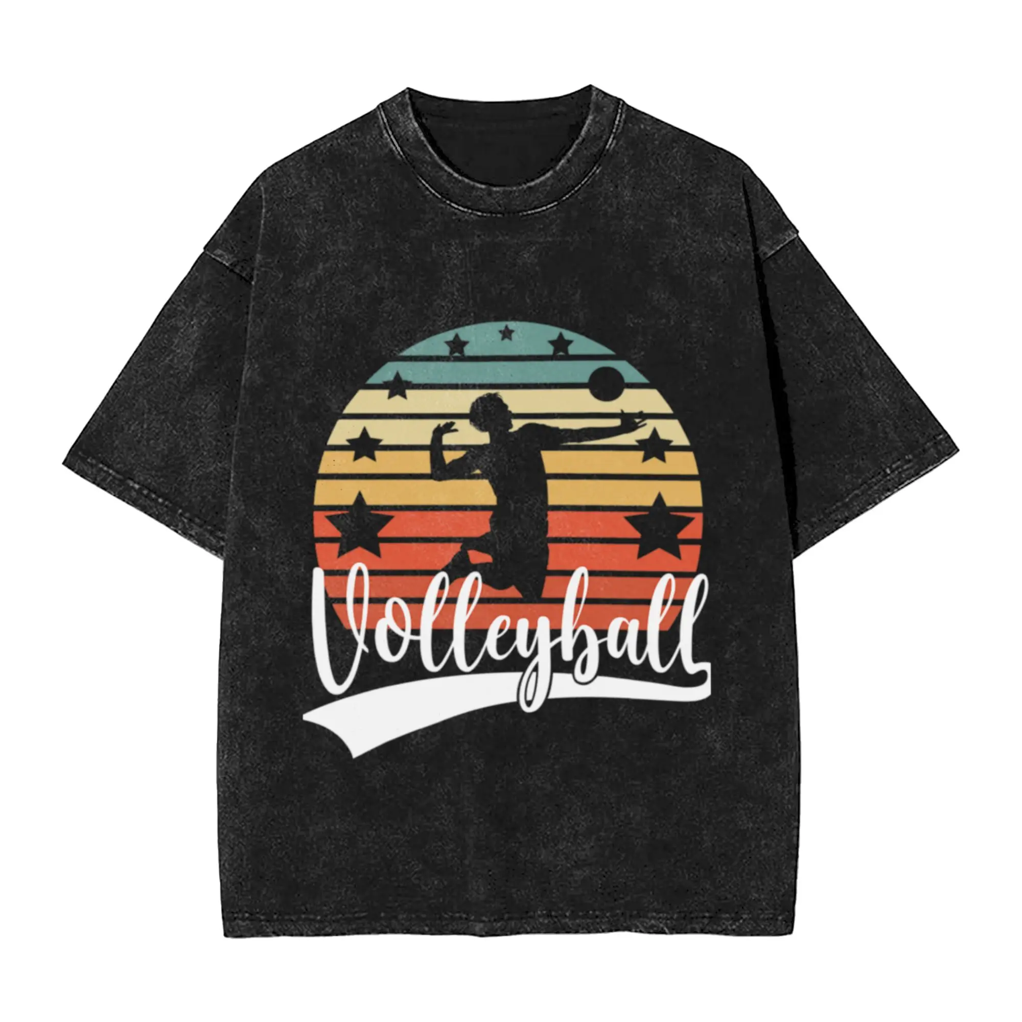 Volleyball Player Beach Volleyball Unique Stylish A Vintage Oversized Cotton Unisex T-Shirts
