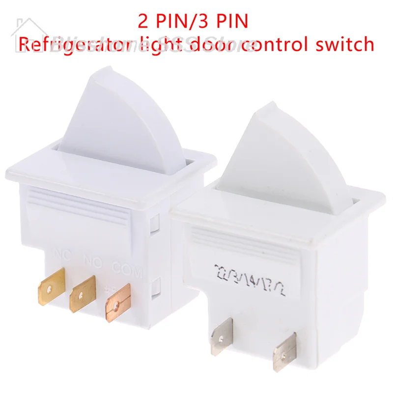 

【S】Professional 2-pin/3-pin plug Refrigerator Door Light Switch Parts Control Lighting Compatible Rongsheng Hisense Haier