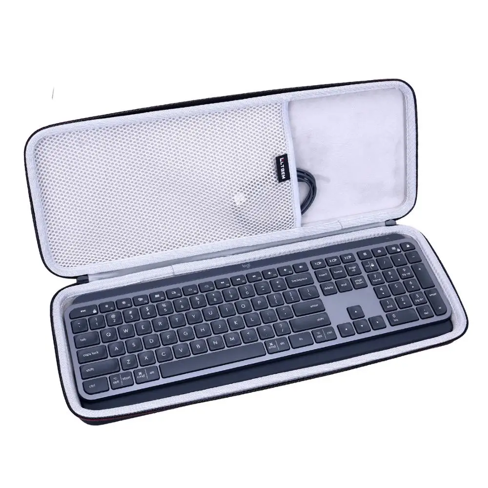 LTGEM EVA Hard Case for Logitech MX Keys and MX Keys S Advanced Wireless Illuminated Keyboard(only bag)