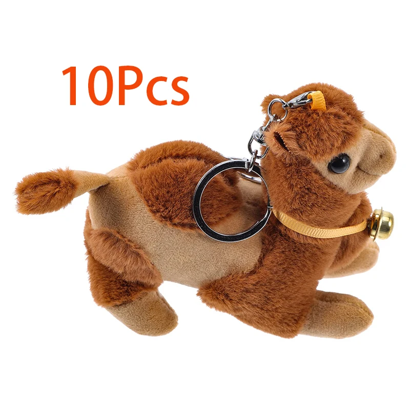 

10Pcs Plush Camel Animal Keychains Stuffed Animal Keychain Mini Plush Doll Keychain Plush Animals Pendants for Purse Backpack