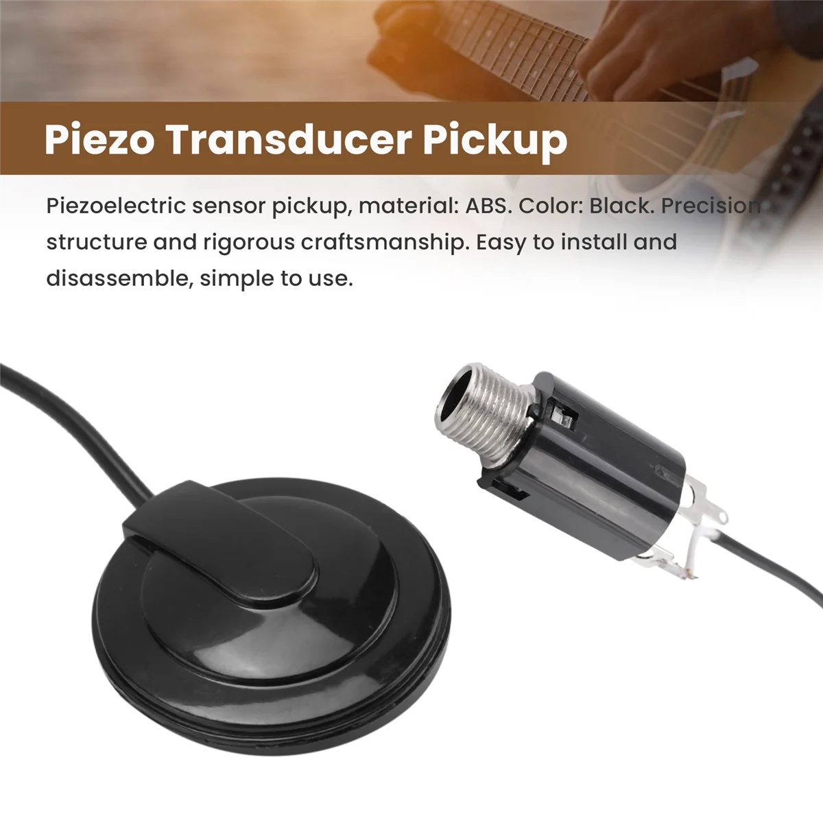 Acoustic Guitar Pickup Piezo Transducer For Guitar Violin Ukulele Mandolin image 4