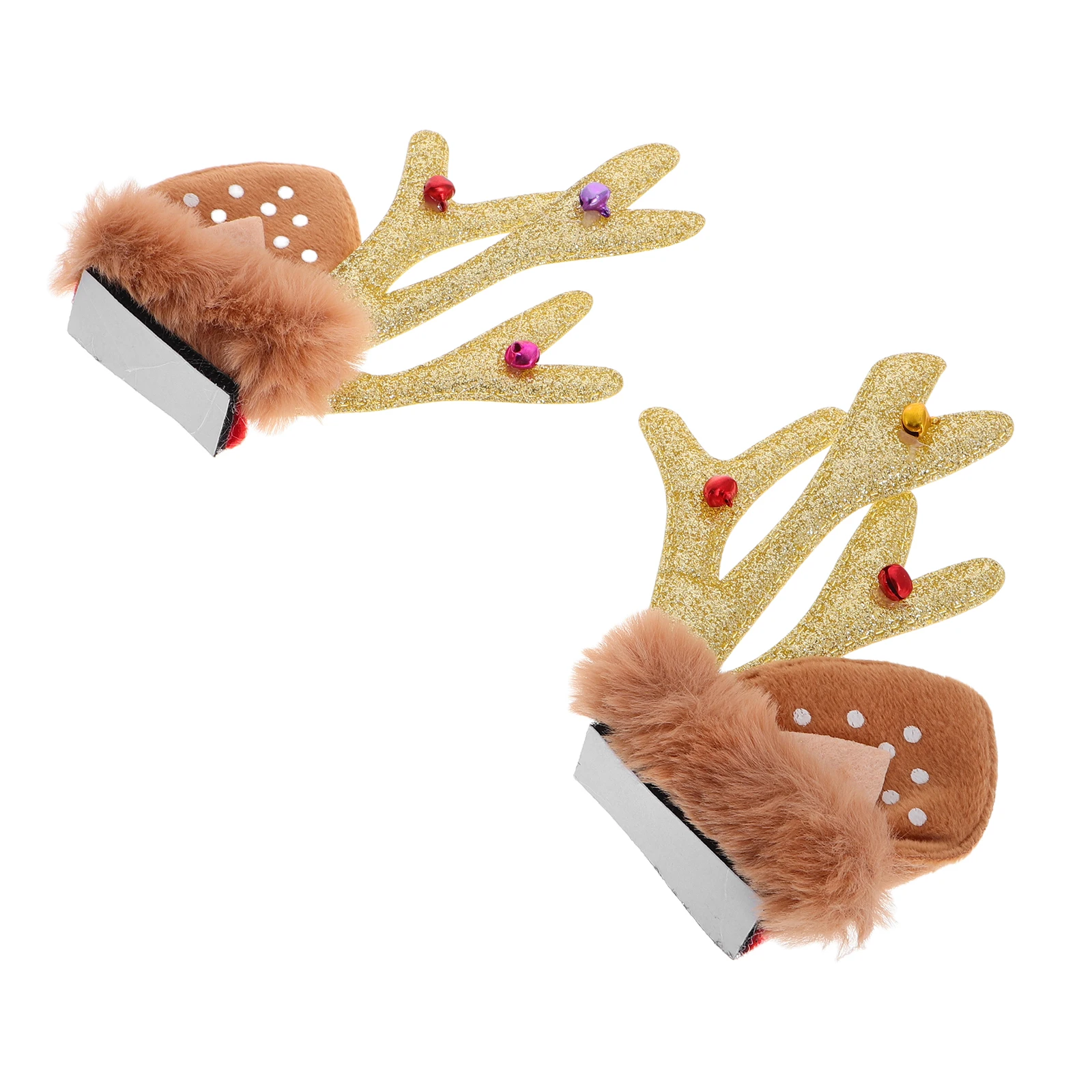 

1 Pair Reindeer Antler Ornament Christmas Decor For Motorcycle Bicycle Accessories Women Men Sturdy Ride