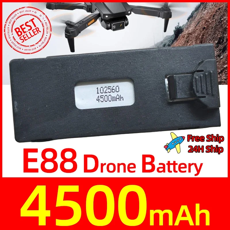 E88 Battery 4500mAh RC Drone Free Ship 3.7V Accessory For E88 E88PRO Ls-E525 E525 PRO Mini Uav Drone Battery Special