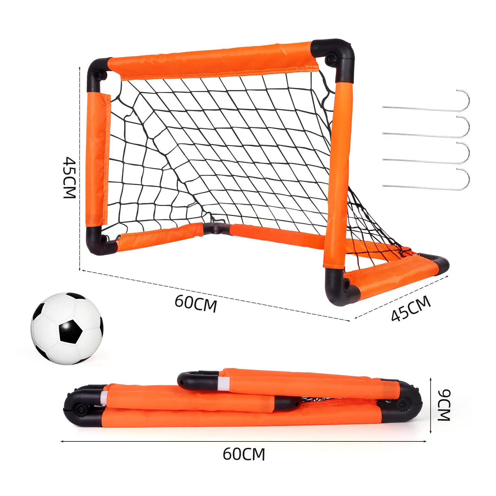 

2025 Высококачественная простая футбольная дверь на заказ, портативная складная быстрая тренировка, футбольная сетка, футбольная дверь