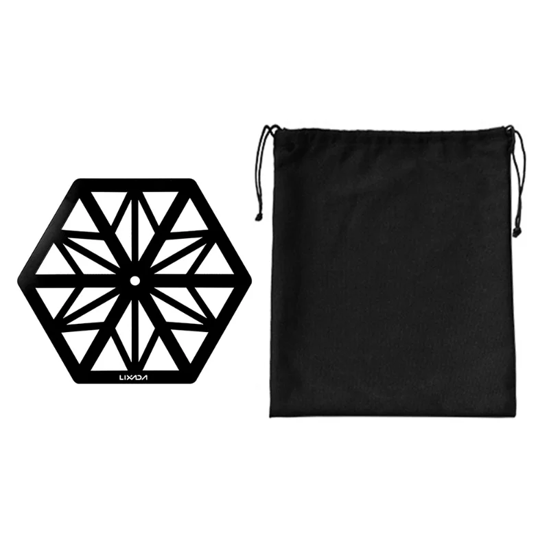 plateau-de-poteau-d'eclairage-portable-leger-en-acier-inoxydable