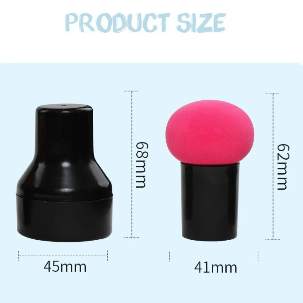 Nuova spugna per trucco con testa a fungo con scatola di immagazzinaggio Fondotinta Soffio cosmetico in polvere Pennello per trucco a doppio uso asciutto e bagnato Strumenti di bellezza