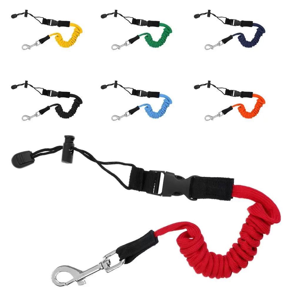 

Fishing Rod Cord Elastic Kayak Paddle Leash TPU Material Bungee Tie Rope Secure Lanyard for Canoe Accessory