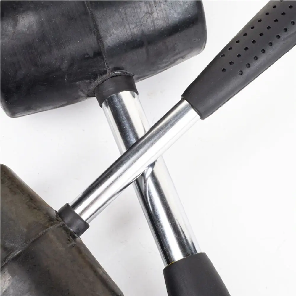 Steel Handle Rubber Mallet For Ceramic Tiles Marble Flooring Installation Durable Hand Tool For Home Improvement Maintenance