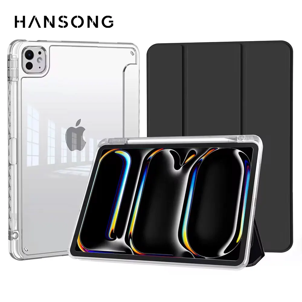 

Transparency Case for 2024 iPad Pro 13in 11in M4 Air 11-inch 13-inch M2 iPad 10th Gen 10.9 Air 4/5 iPad 7/8/9th 10.2 5/6th 9.7in