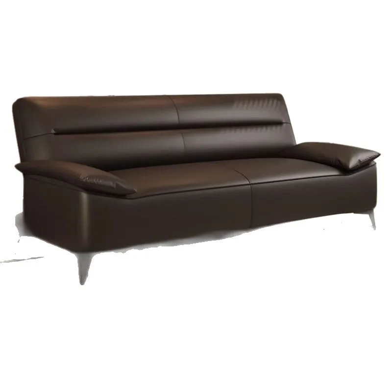 Three-person living room sofa bed foldable cat scratch apartment rental room integrated dual-purpose leather simple sofa small
