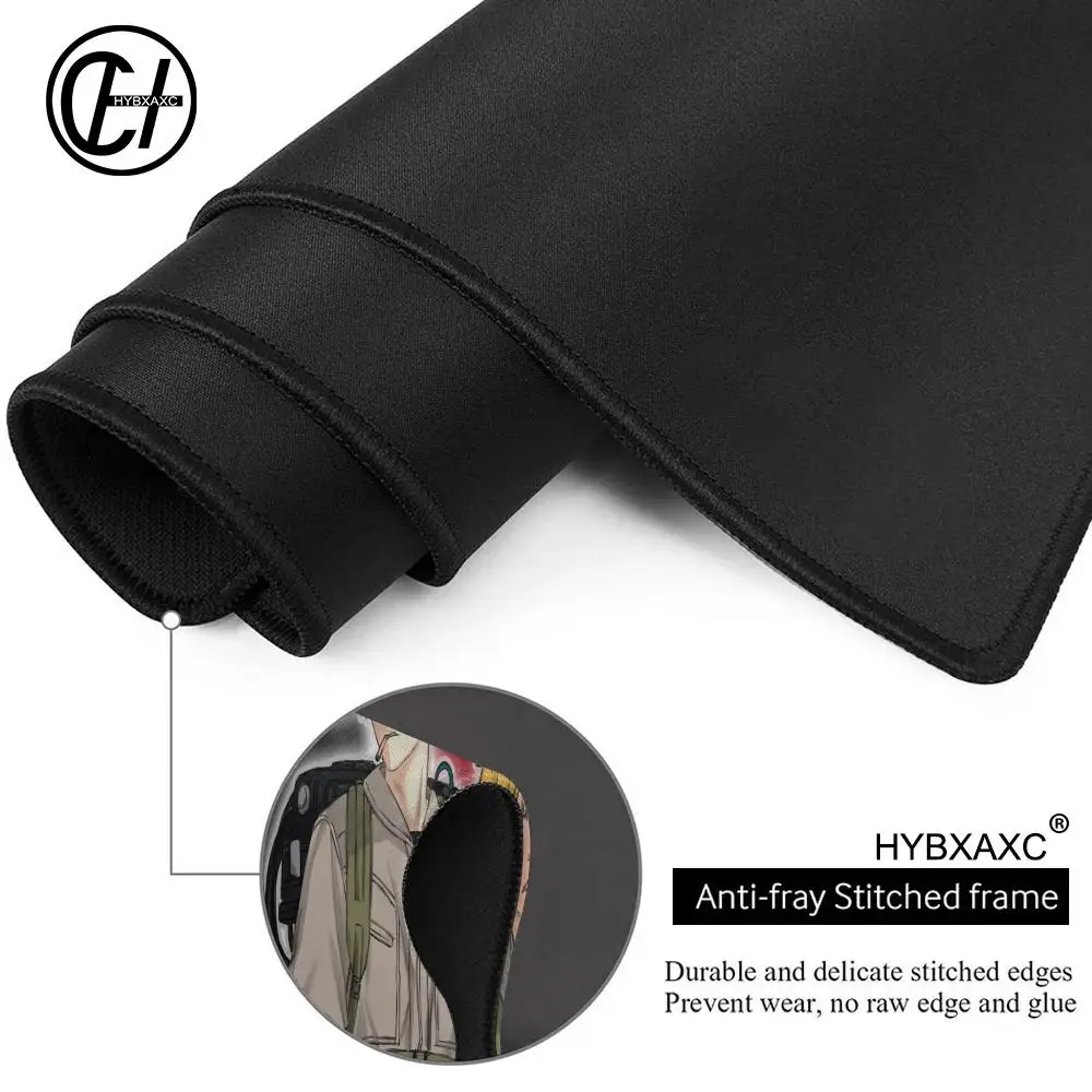 Chainsaw Man MousePad Large Hayakawa Aki Mouse Pad Rubber Keyboard Mouse Mats Gamer XXL DeskMat Anime Gaming Accessories for LOL