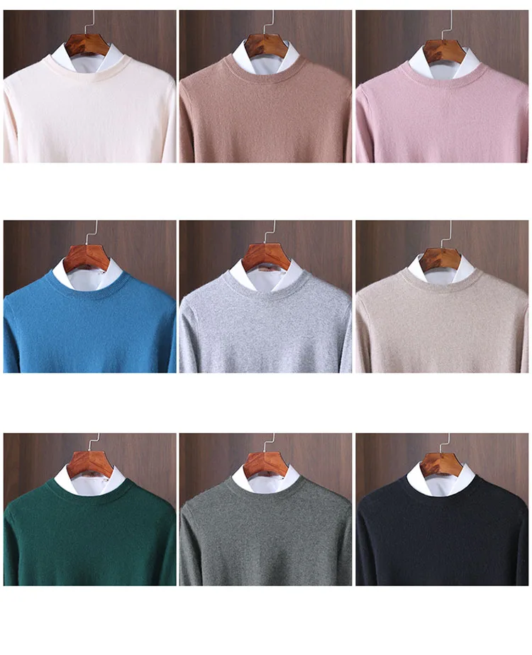 Cashmere Sweater 2023 Men Pullover Autumn Winter Warm Classic O-neck Sweaters Korean Jumper Jersey Hombre Pull Homme